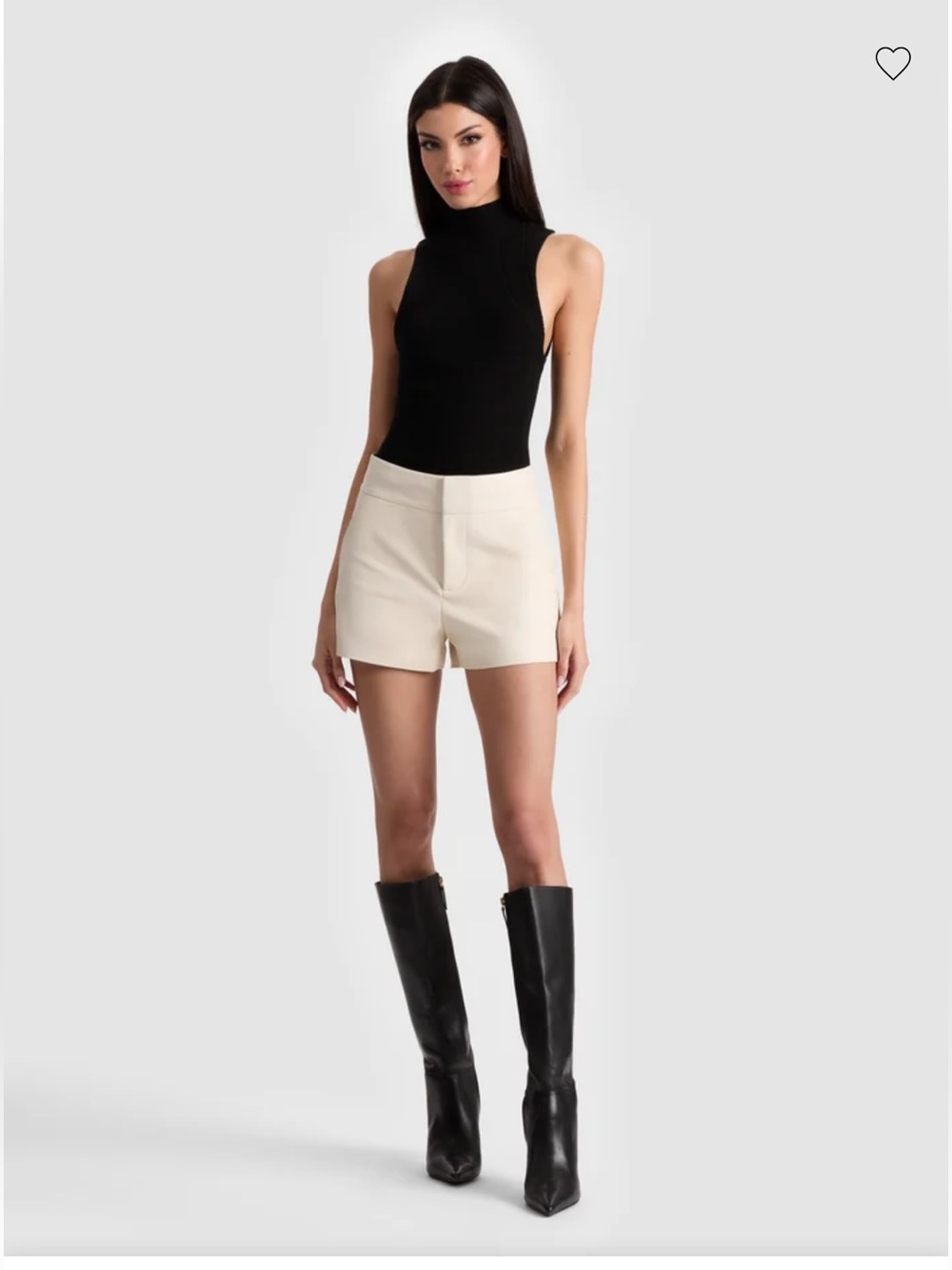 Alice and Olivia Cady leather shorts Sz 2